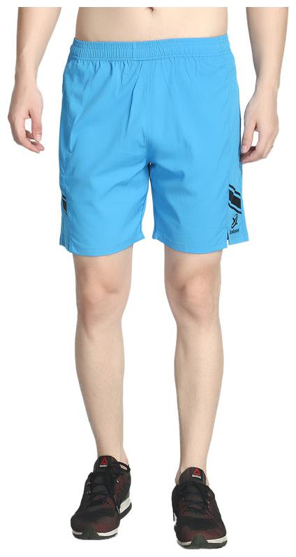 

Exceedsports Polyester Solid Blue Sports Shorts For Men