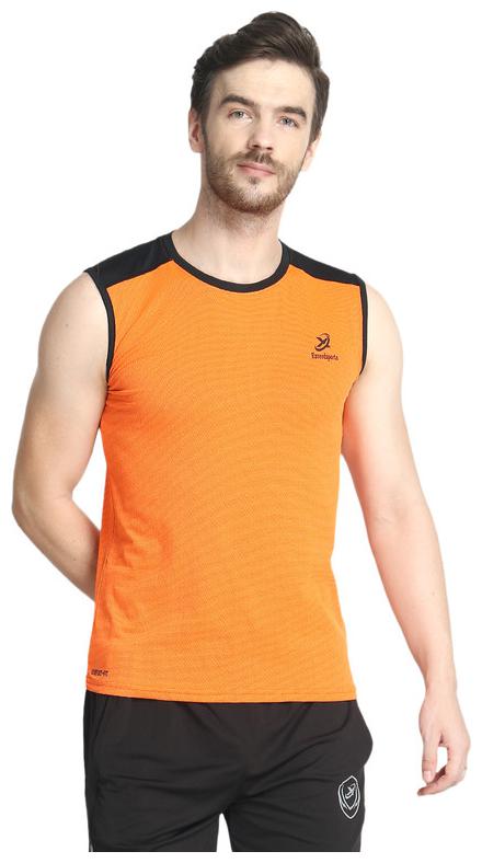 

Exceedsports Men Orange Regular fit Polyester Round neck T-Shirt - Pack Of 1
