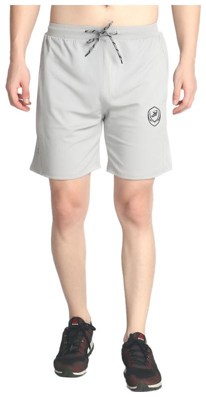 

Exceedsports Polyester Solid Grey Sports Shorts For Men