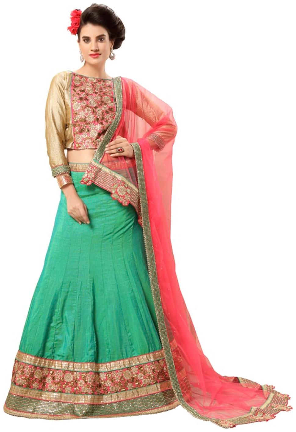 

Exclusive Embroidered Lehenga Choli with dupatta for all occasion
