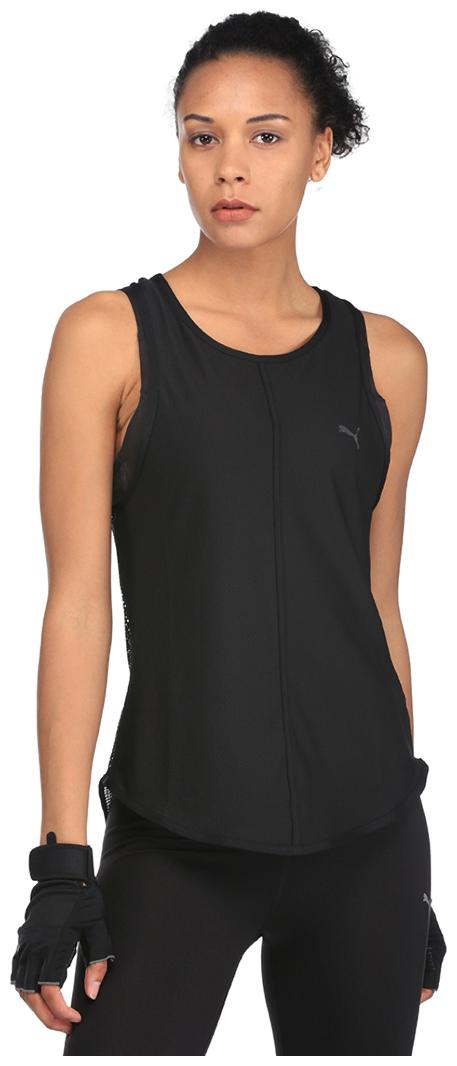 

Puma Women Printed Sports T-Shirt - Black