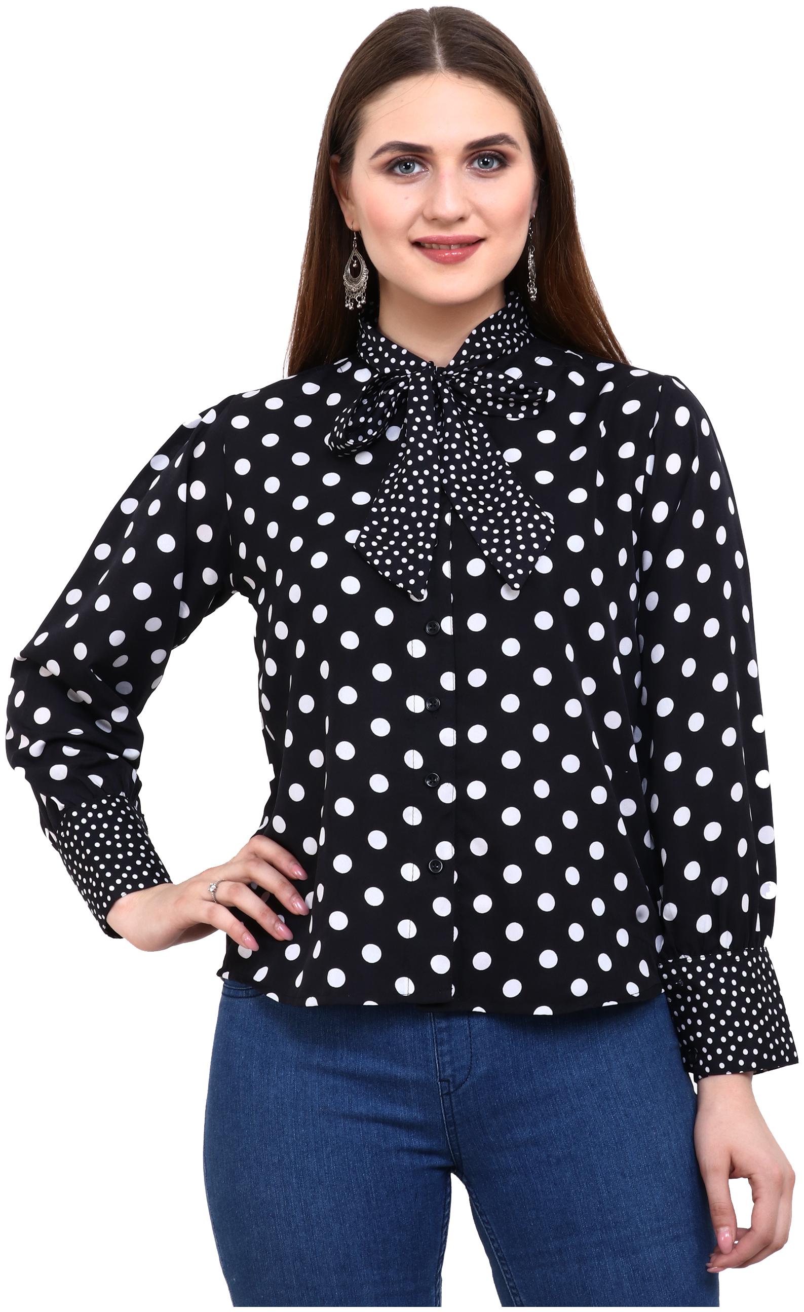 

Exxelo Women Polka dots Regular top - Black