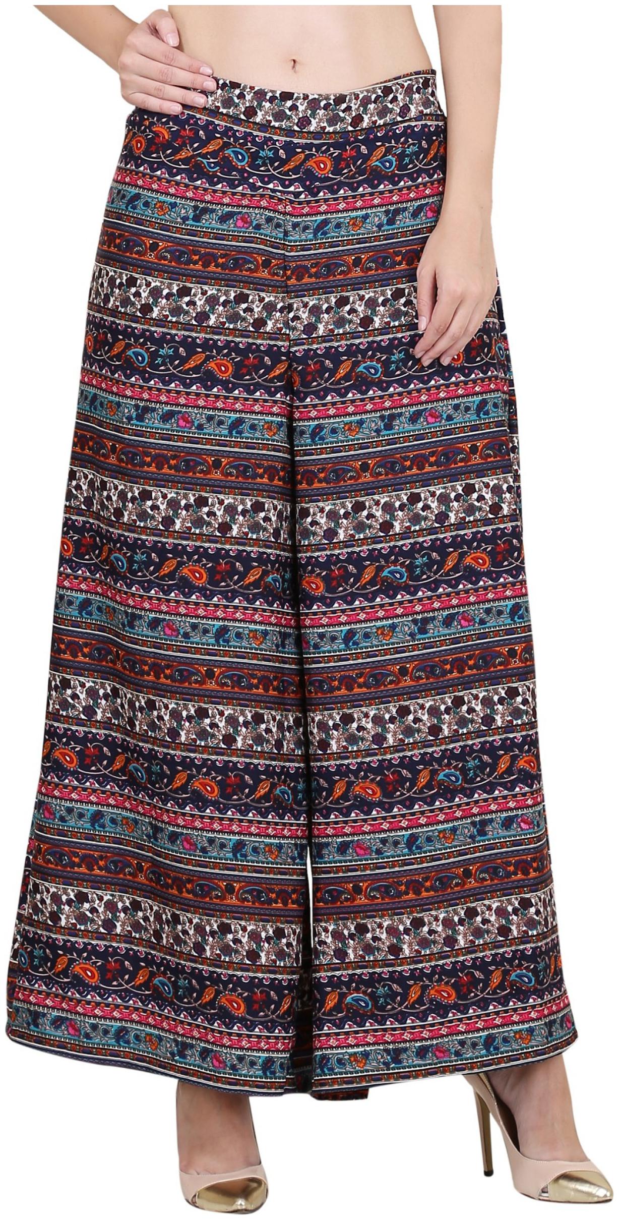 

Exxelo Multi Printed Flared Palazzo
