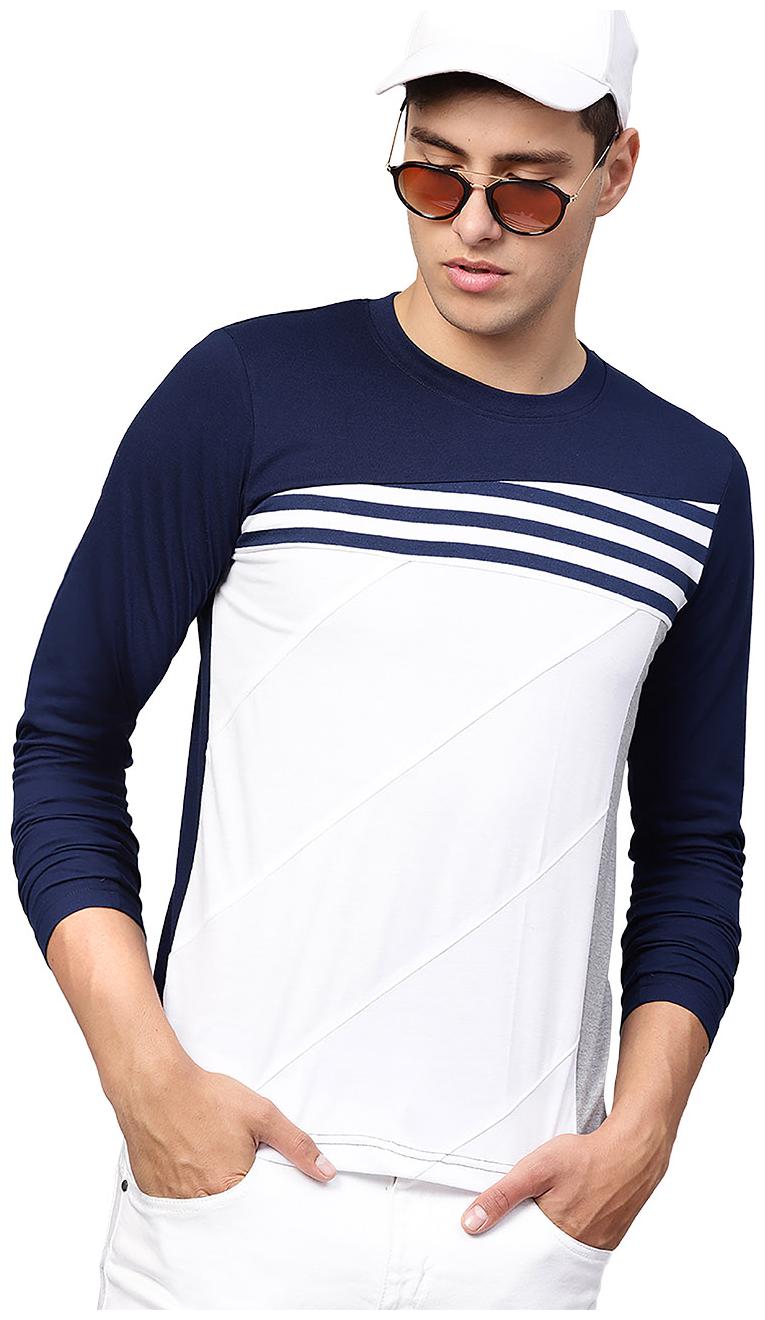 

EYEBOGLER Men Navy blue Regular fit Cotton Round neck T-Shirt - Pack Of 1