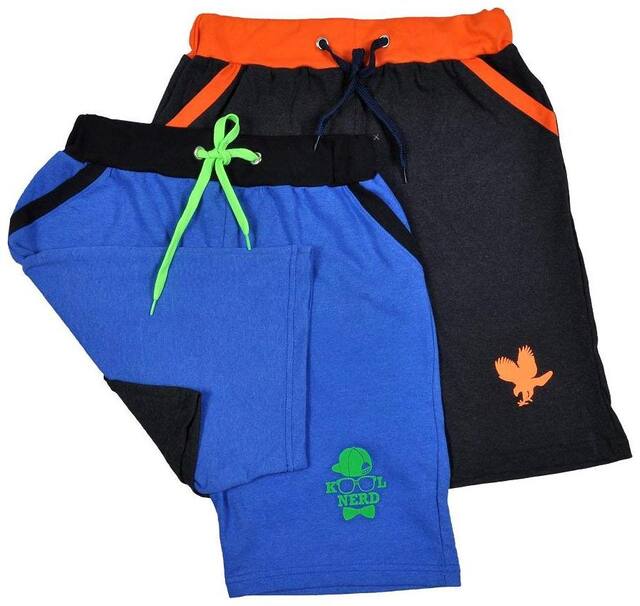 EZEE SLEEVES Men Black Slim Fit Regular Shorts