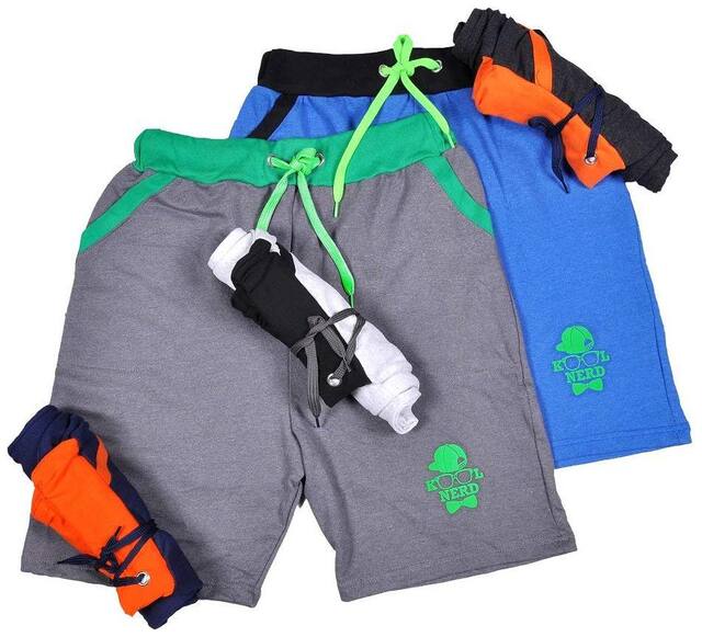 EZEE SLEEVES Men Black Slim Fit Regular Shorts