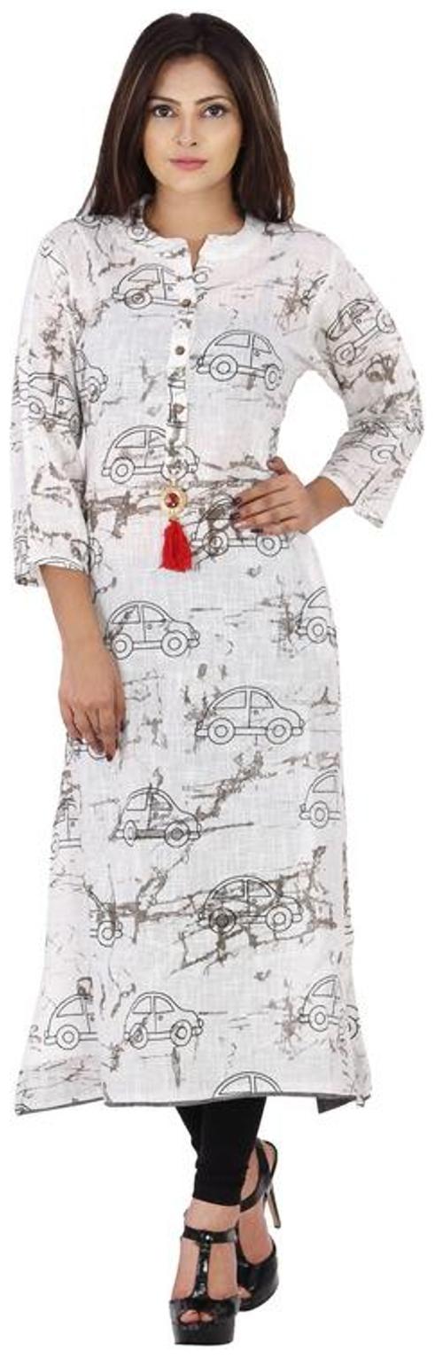 

Fab Attire Women Multi Printed Straight Kurta