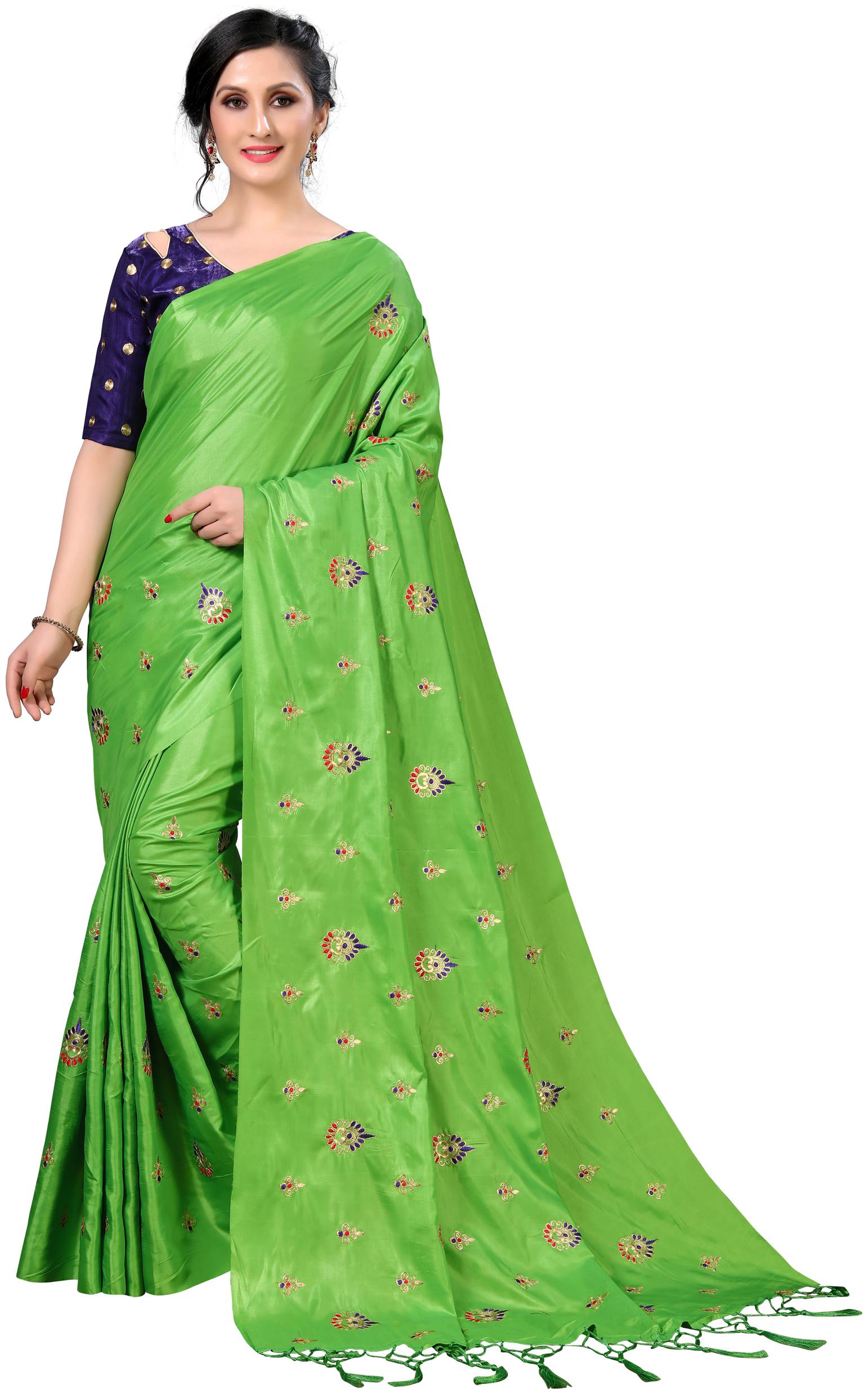 

Fab Dadu Silk Universal Saree Green