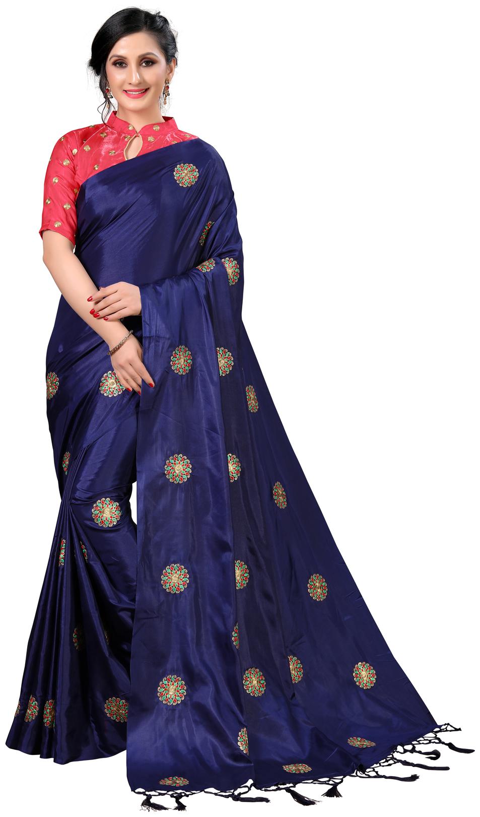 

Fab Dadu Silk Universal Saree Blue