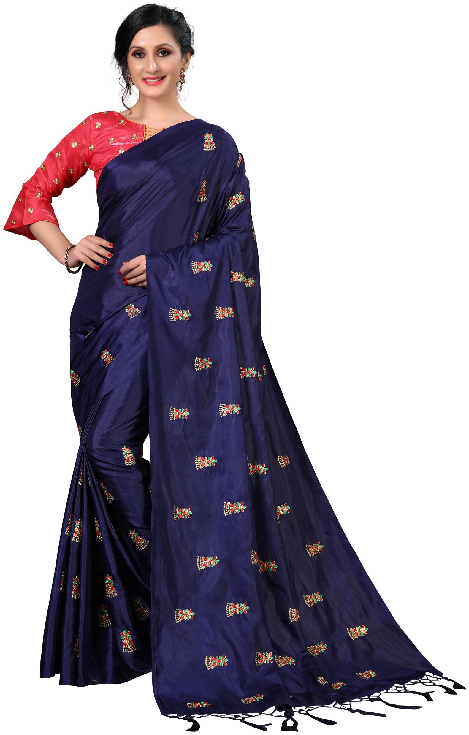 

Fab Dadu Silk Universal Saree Blue