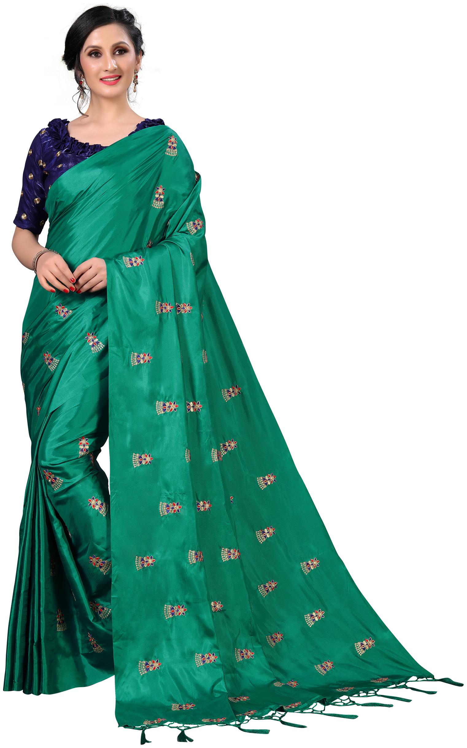 

Fab Dadu Silk Universal Saree Green