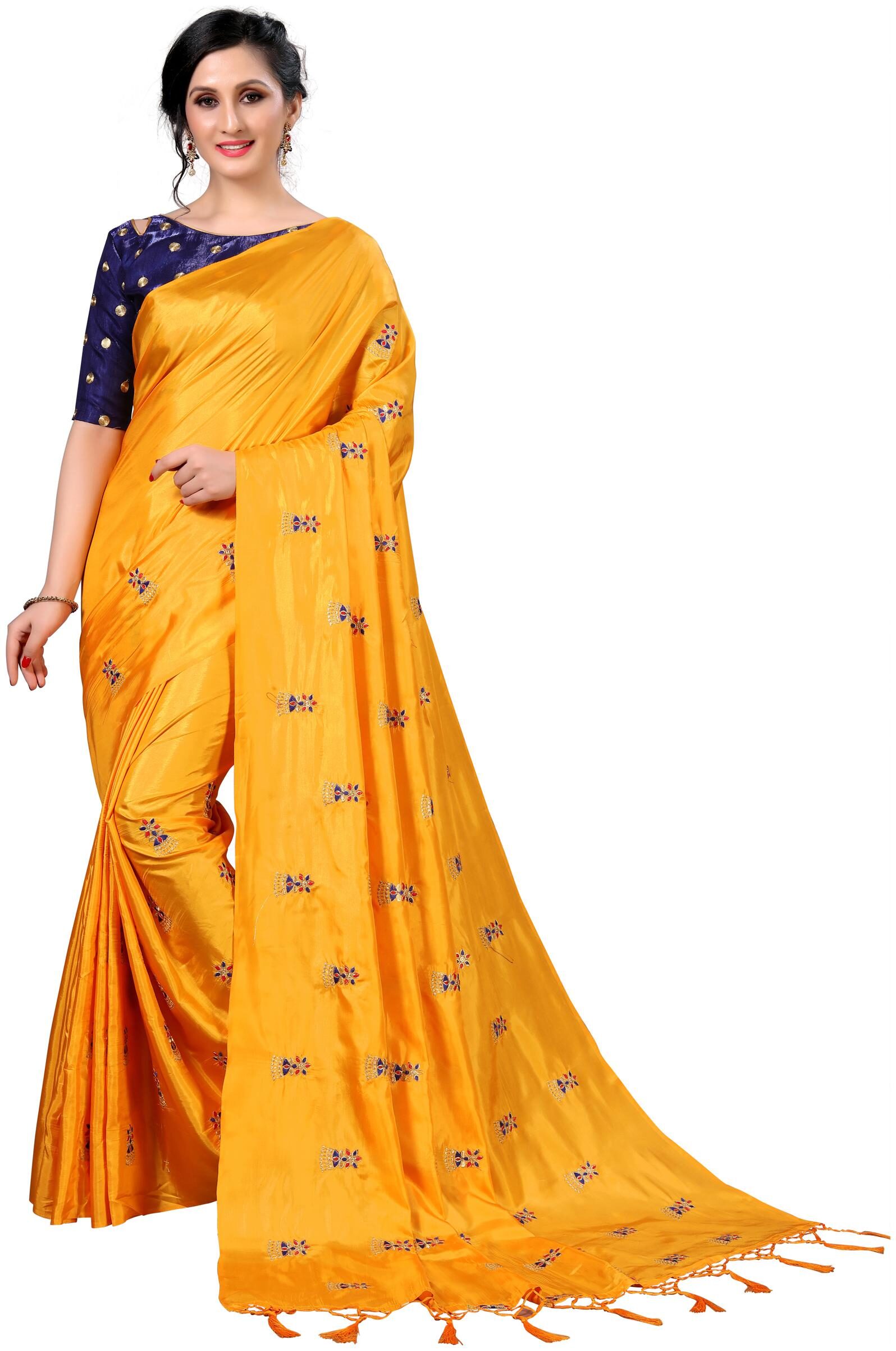 

Fab Dadu Silk Universal Saree Yellow