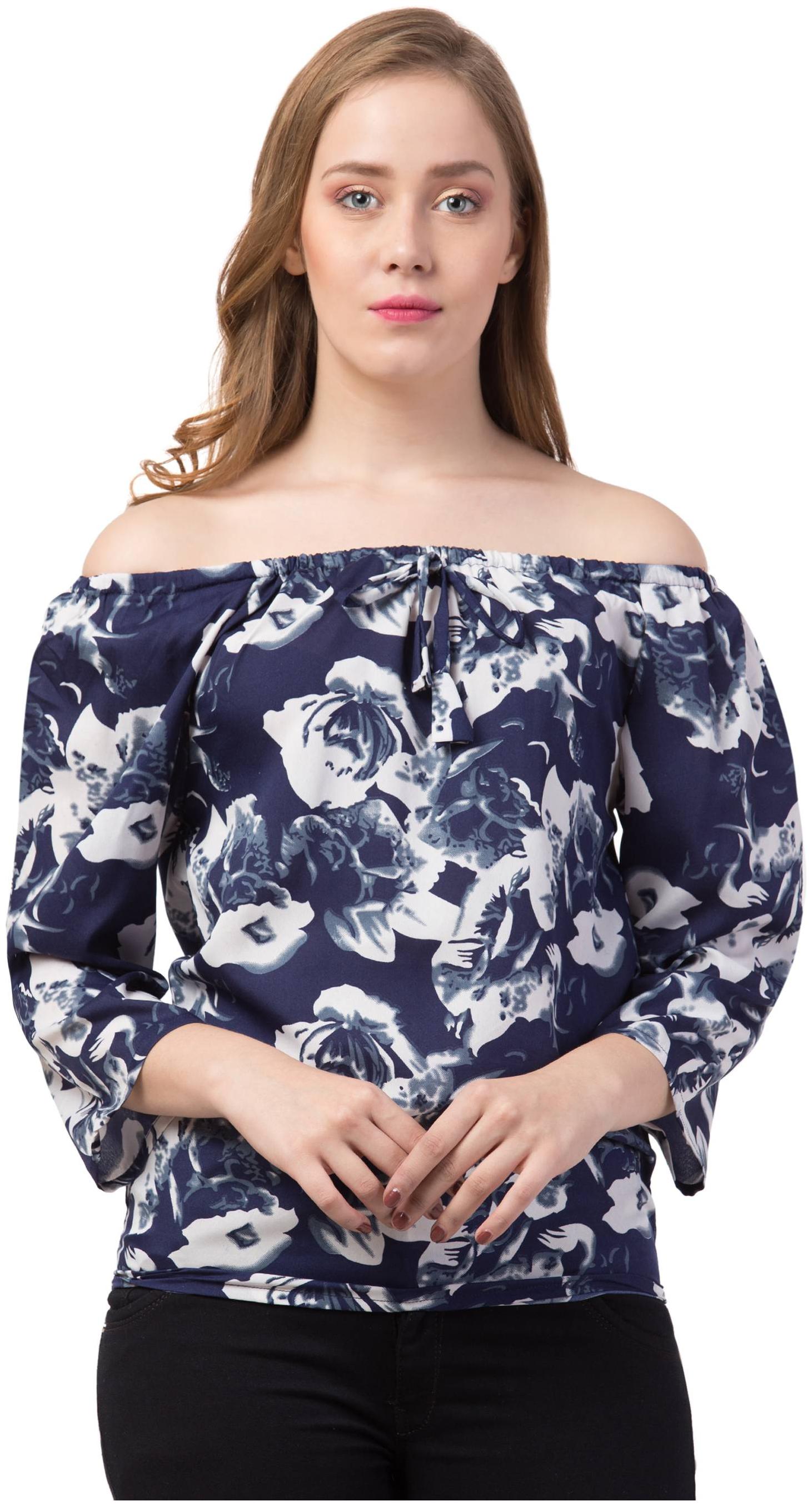

FAB FOREVER Women Floral Regular top - Blue