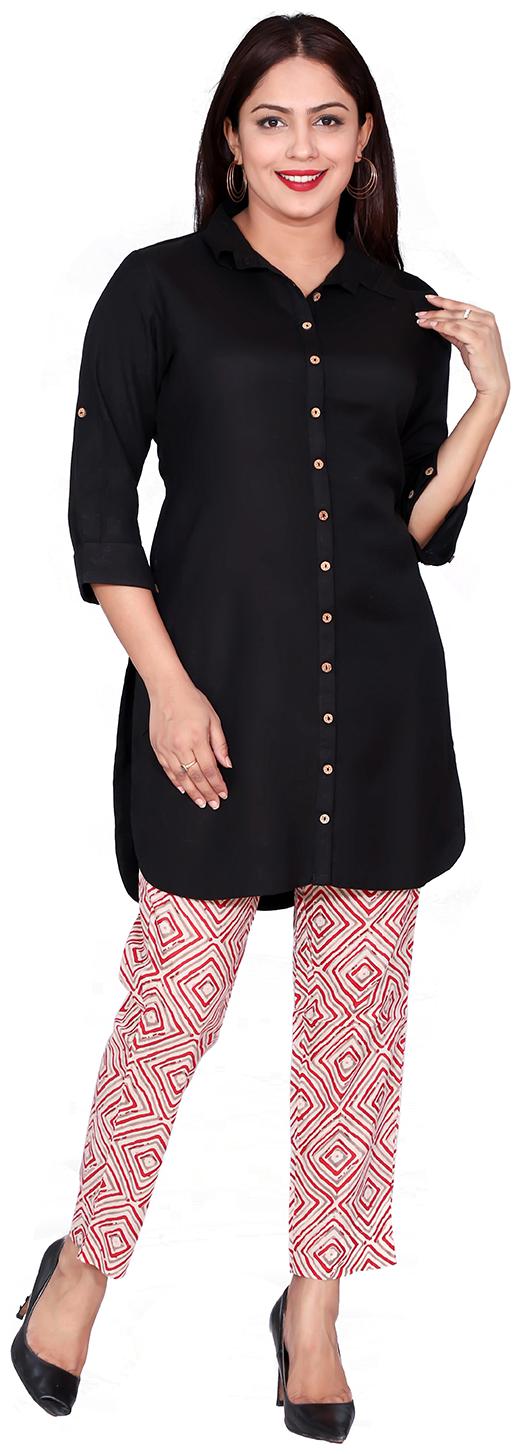 

FABGLOBAL Women Solid Shirt style - Black