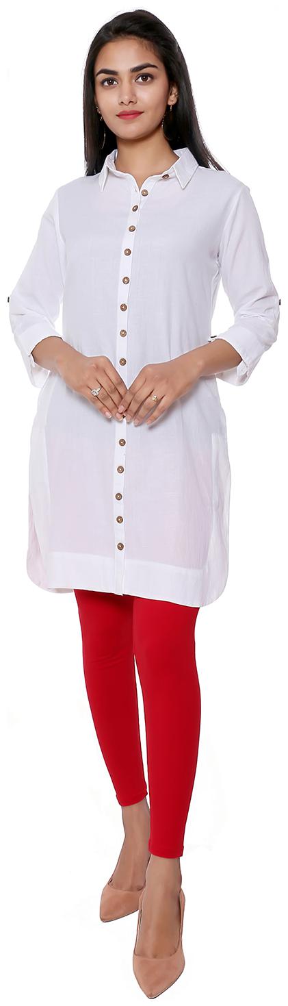 

FABGLOBAL Women Solid Shirt style - White