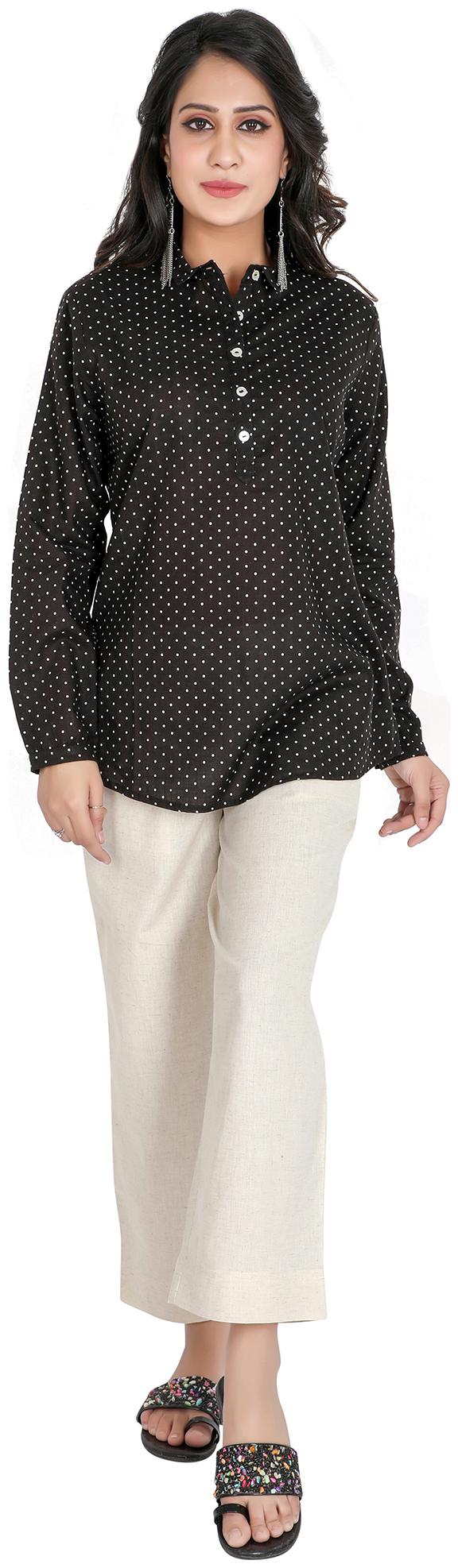 

FABGLOBAL Women Polka dots Regular top - Black