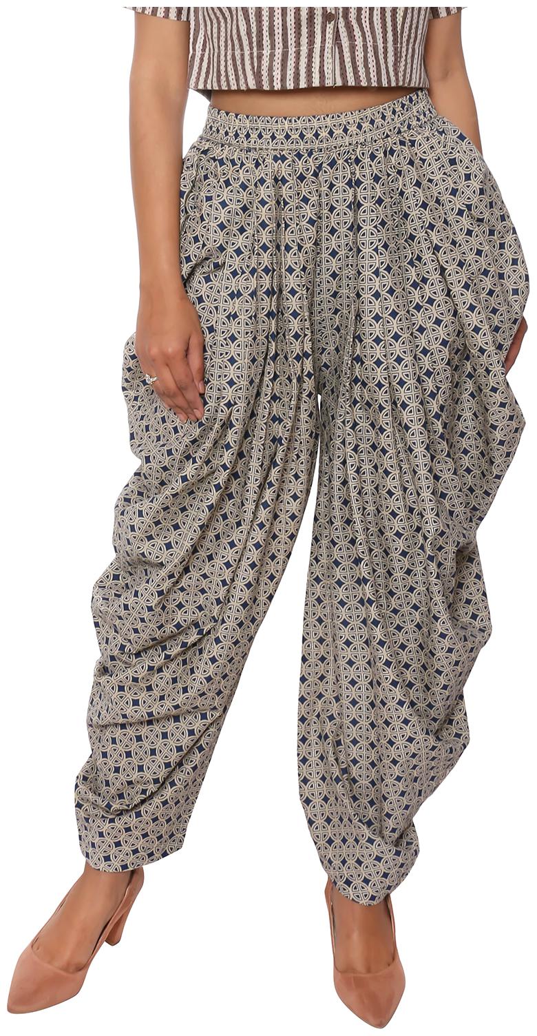 

FABGLOBAL Cotton Dhoti - Blue
