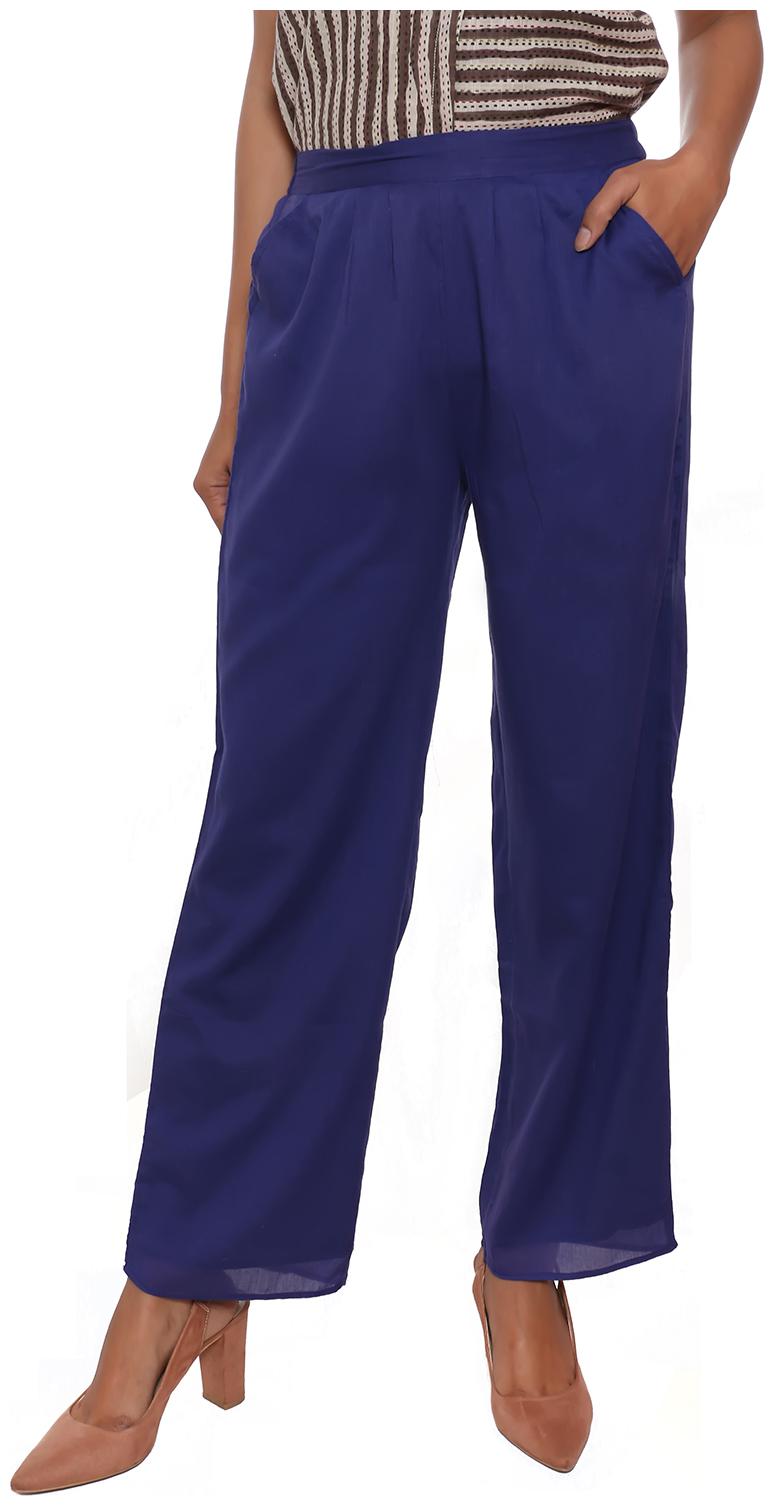 

FABGLOBAL Women Blue Slim fit Regular pants