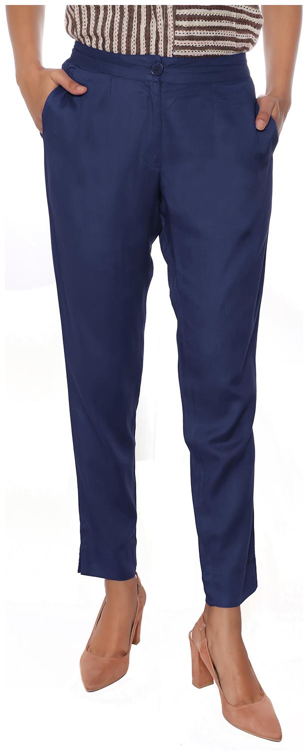 

FABGLOBAL Women Navy Slim fit Regular pants