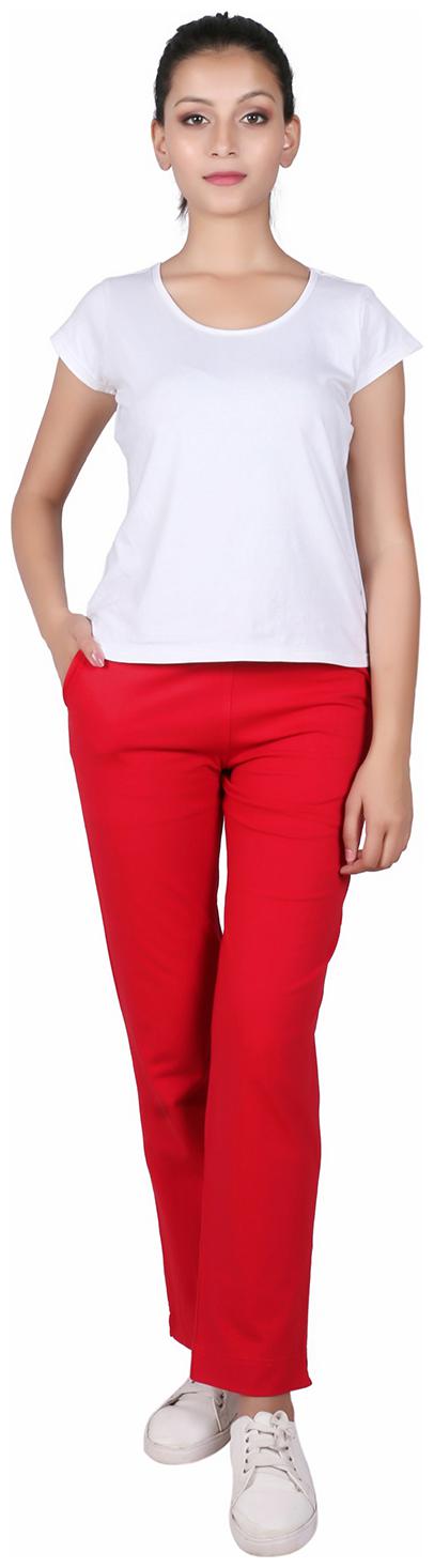 

FABGLOBAL Women Red Regular fit Regular trousers