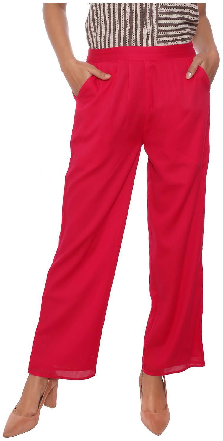 

FABGLOBAL Women Pink Slim fit Regular pants
