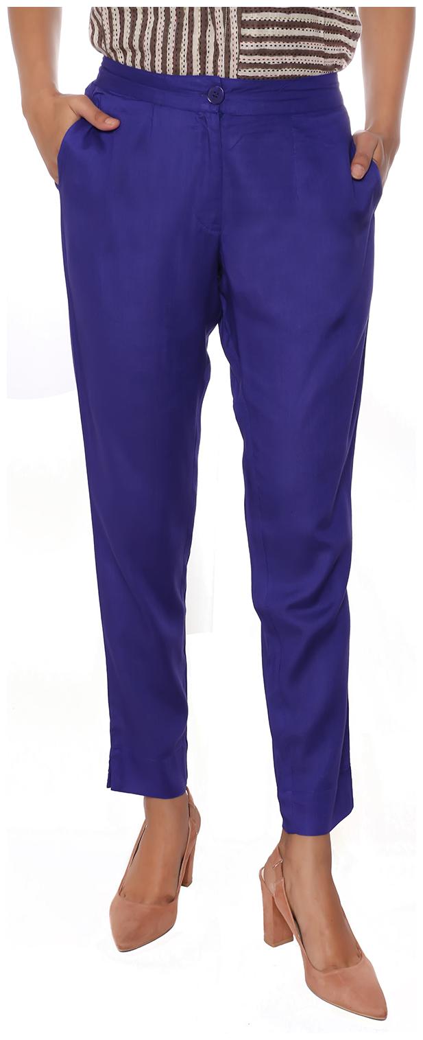 

FABGLOBAL Women Blue Slim fit Regular pants