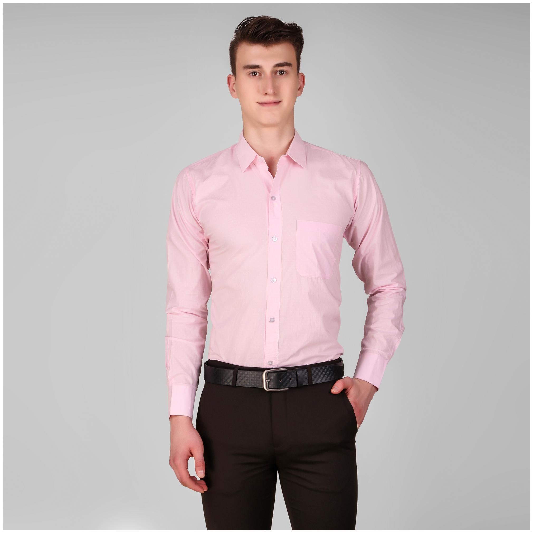 

Fame16 Men Regular fit Formal Shirt - Pink