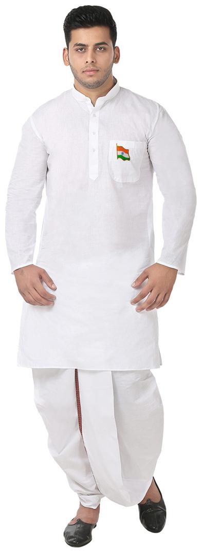 

Fanzi Republic Day Special Kurta Pyjama Set With Flag Brooch