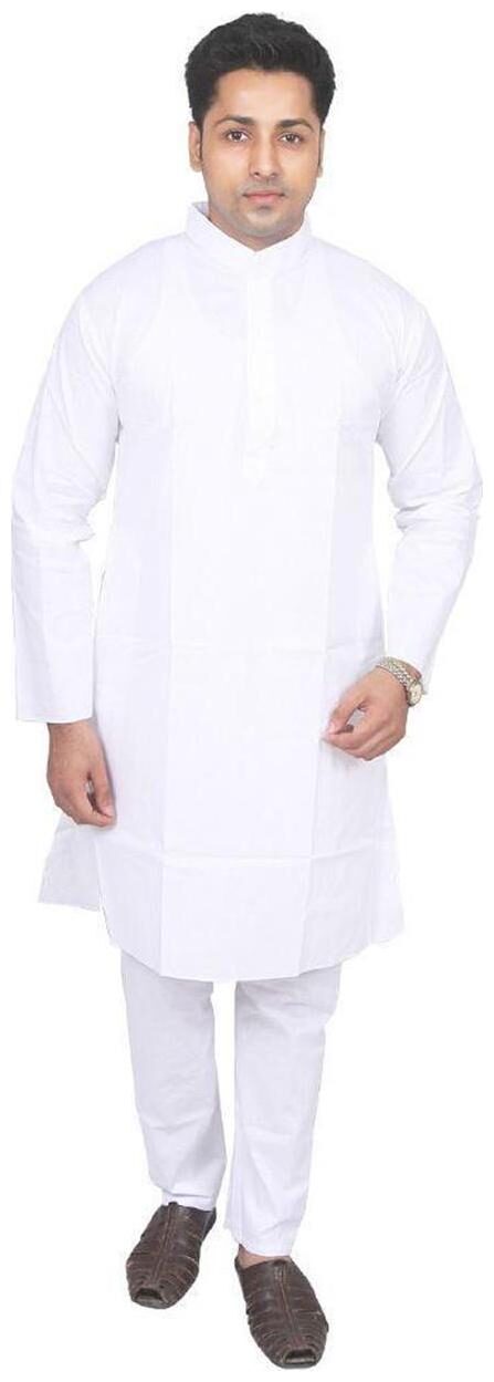 

FANZI White Festival Special Kurta Pyjama Set for Men