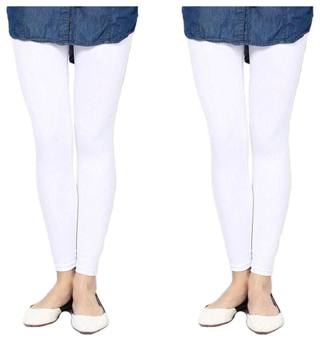 

FashGlam Solid Tights - White