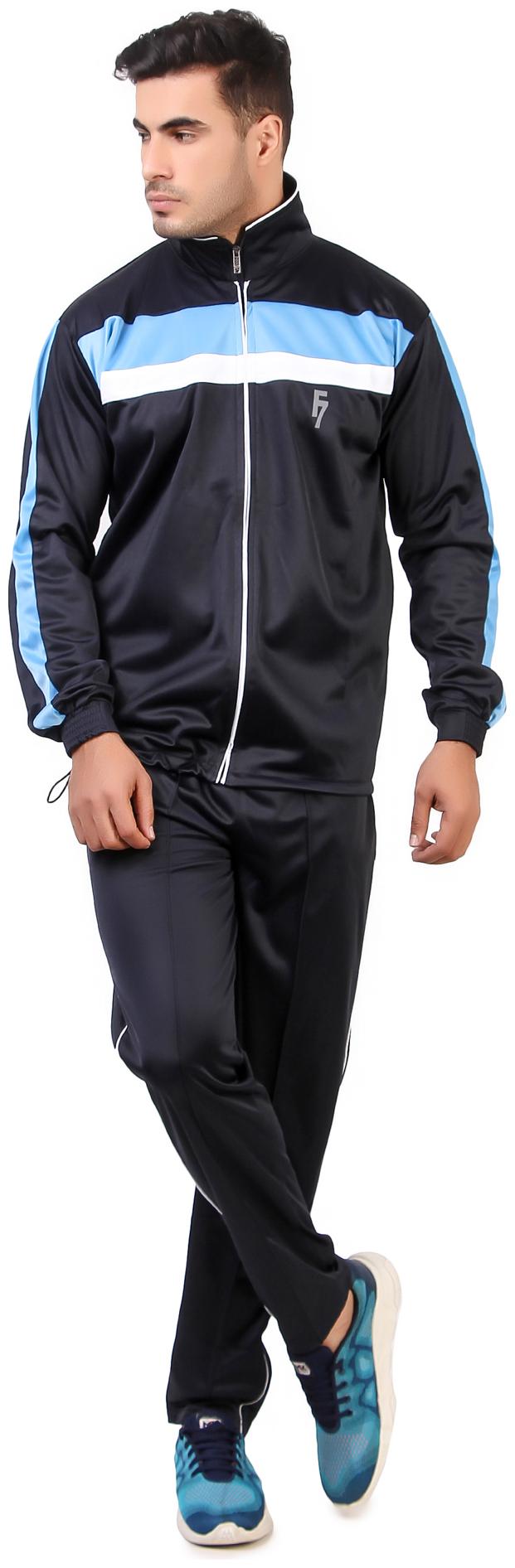 

Fashion 7 Men Sports Colorblocked Tracksuit Multi