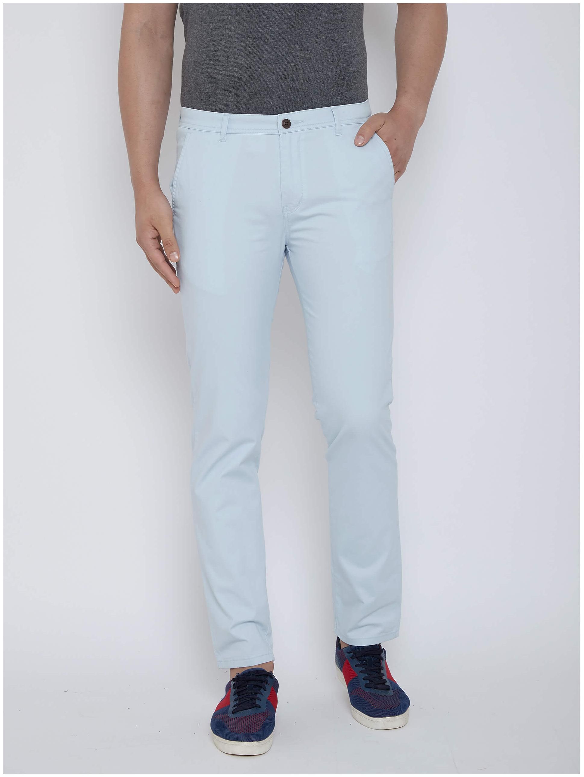 

Fashion N Style Men Blue Solid Slim fit Travel friendly Chinos