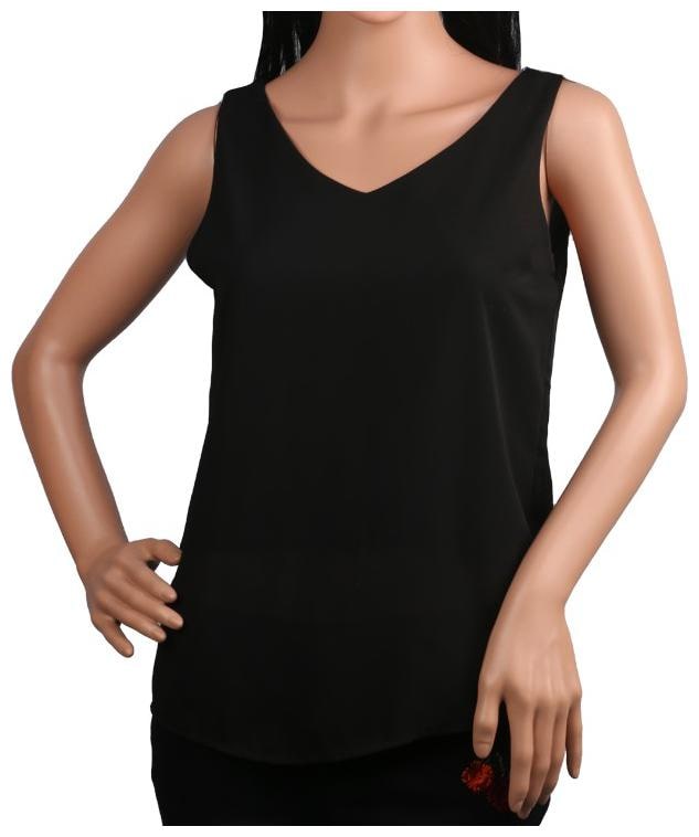 

Fashiontiara Women Solid Blouson top - Black