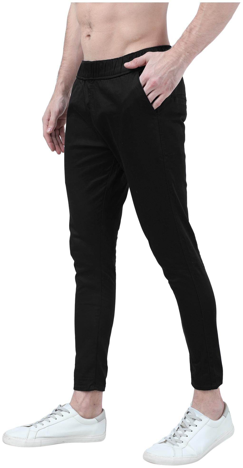 

FASHLOOK Men Black Solid Slim fit Reversible Chinos