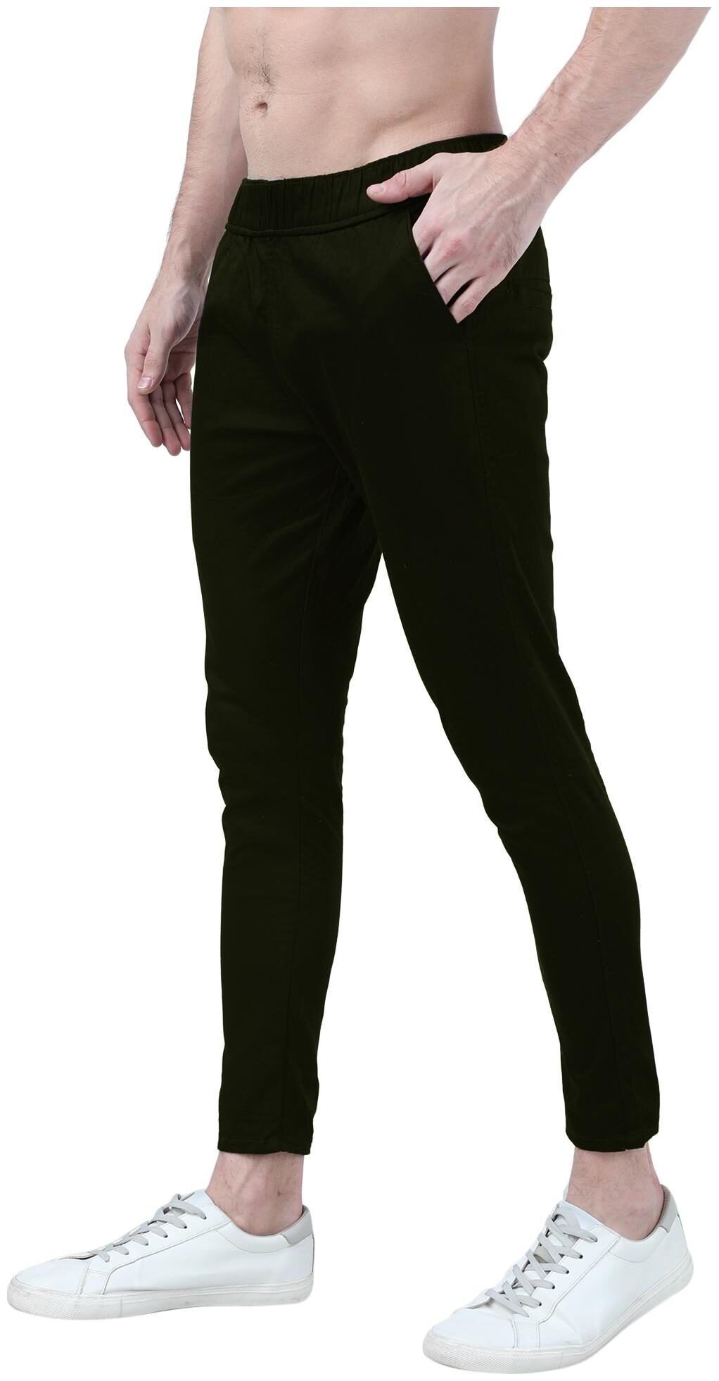 

FASHLOOK Men Green Solid Slim fit Reversible Chinos