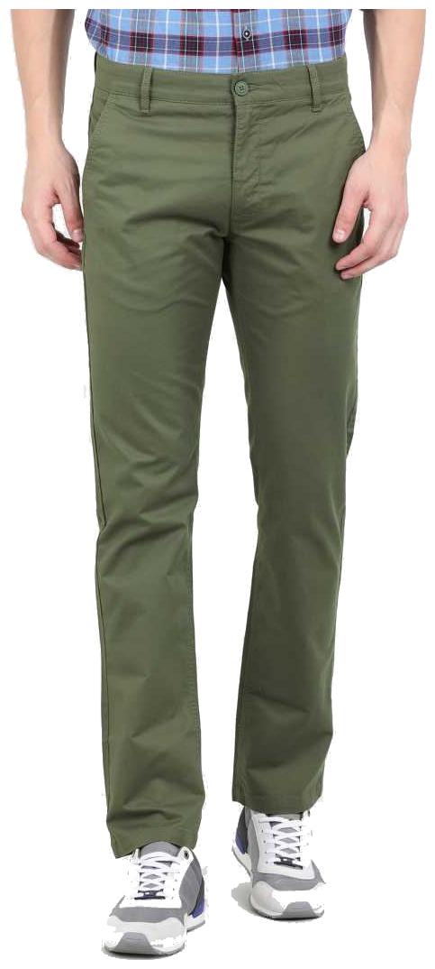 

FASHLOOK Men Green Solid Slim fit Stain resistant Chinos