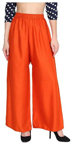 

FASHLOOK Orange Solid Flared Palazzo