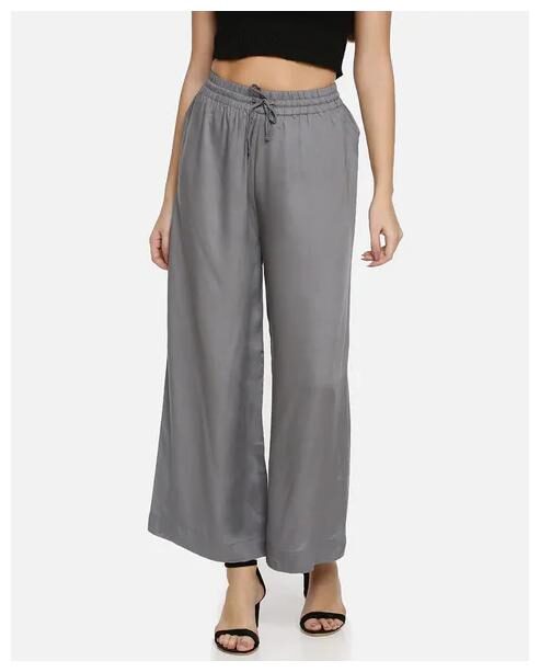 

FASHLOOK Grey Solid Flared Palazzo