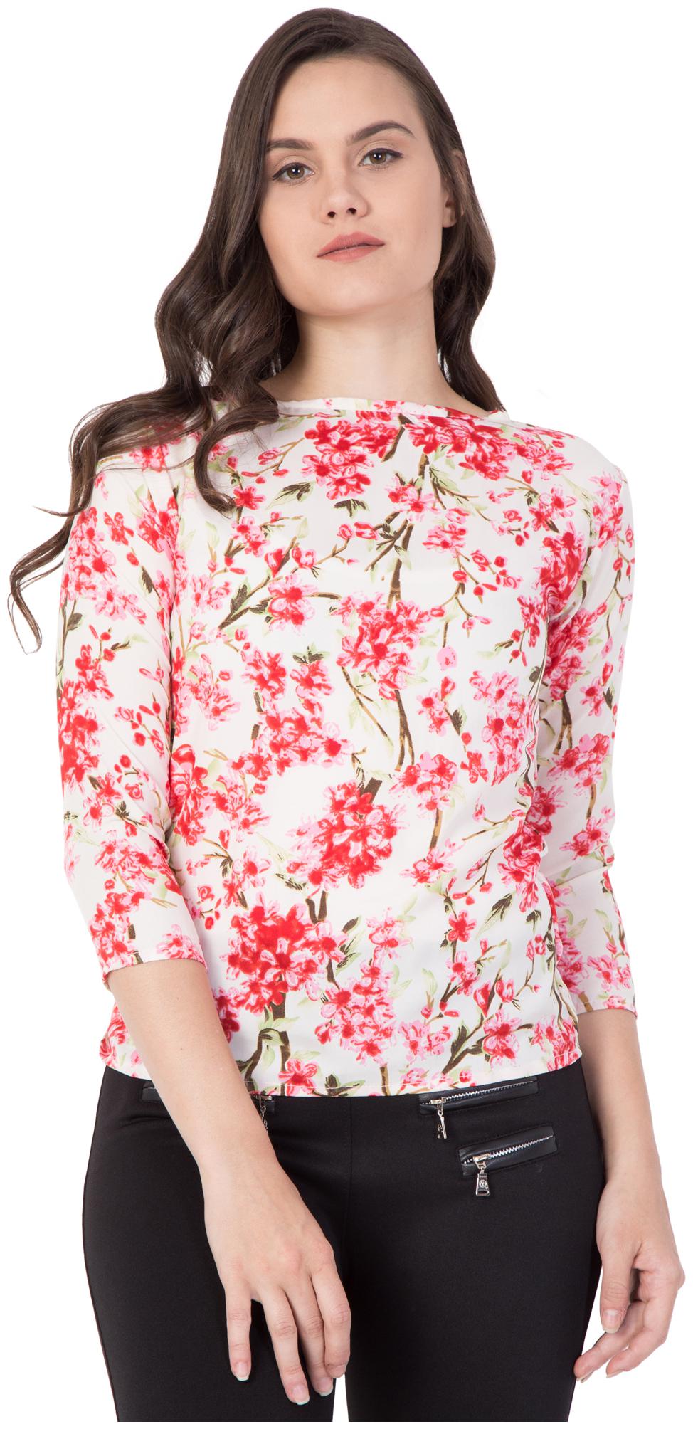 

FASHOPEDIA Crepe Regular Women Regular Top Pink