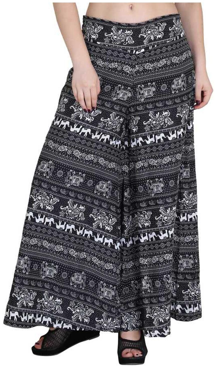 

FASHOPEDIA Women Crepe Blue Palazzos