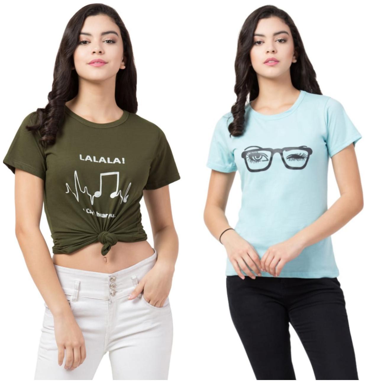 

Fashopedia women tshirt combo