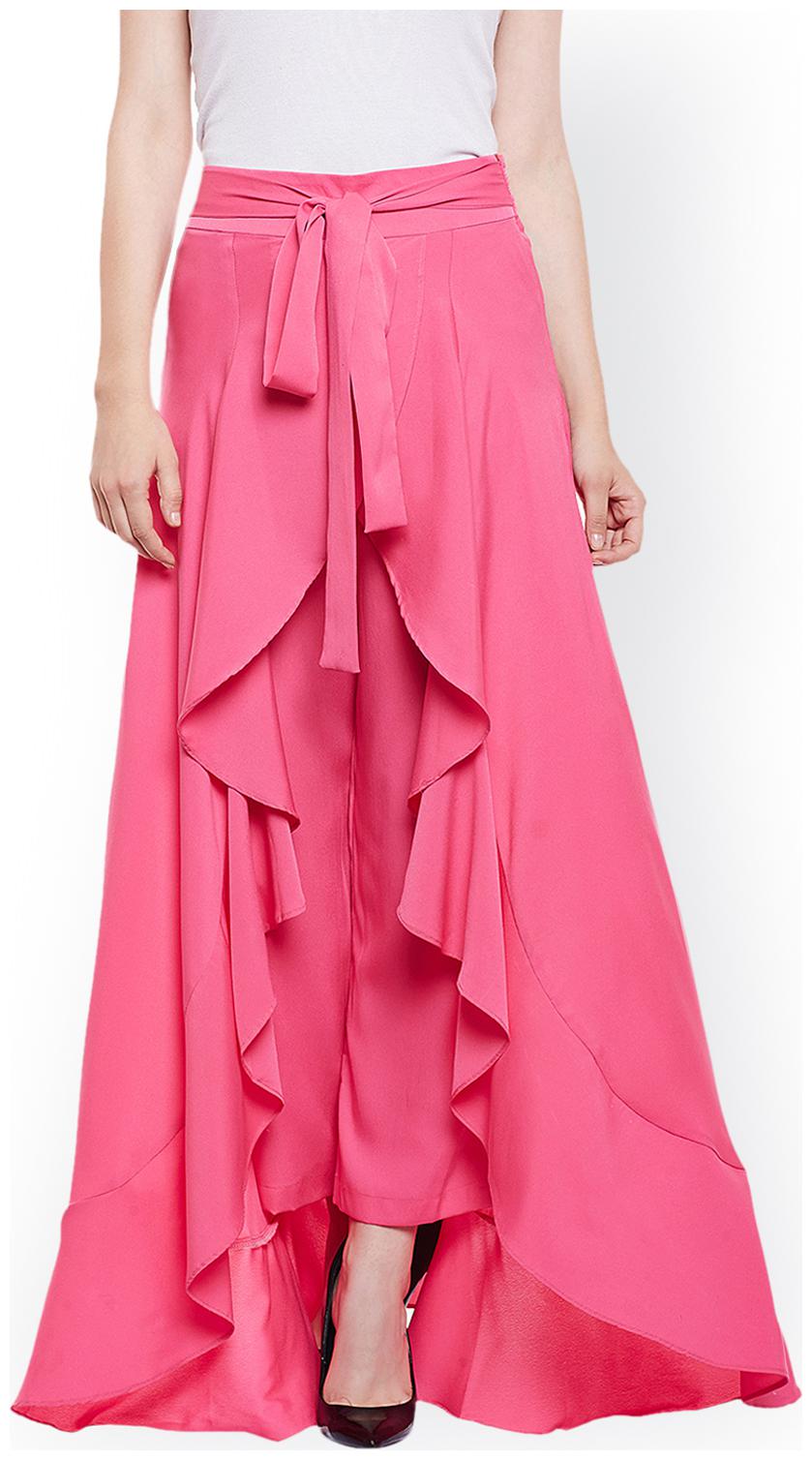

FASHOPEDIA Women Crepe Pink Palazzos