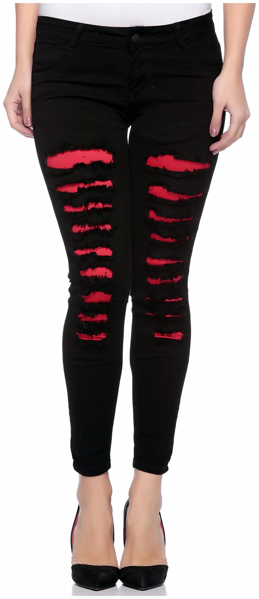

Fasnoya Women Black Skinny fit Jeans