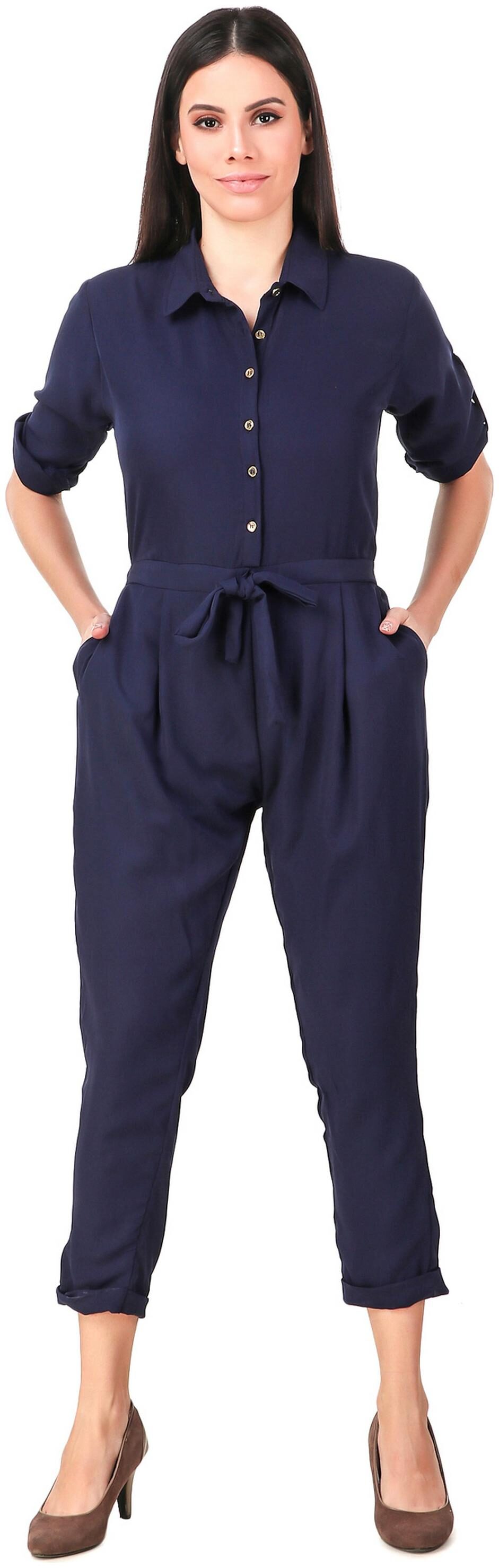 

Fasnoya Solid Jumpsuit - Blue