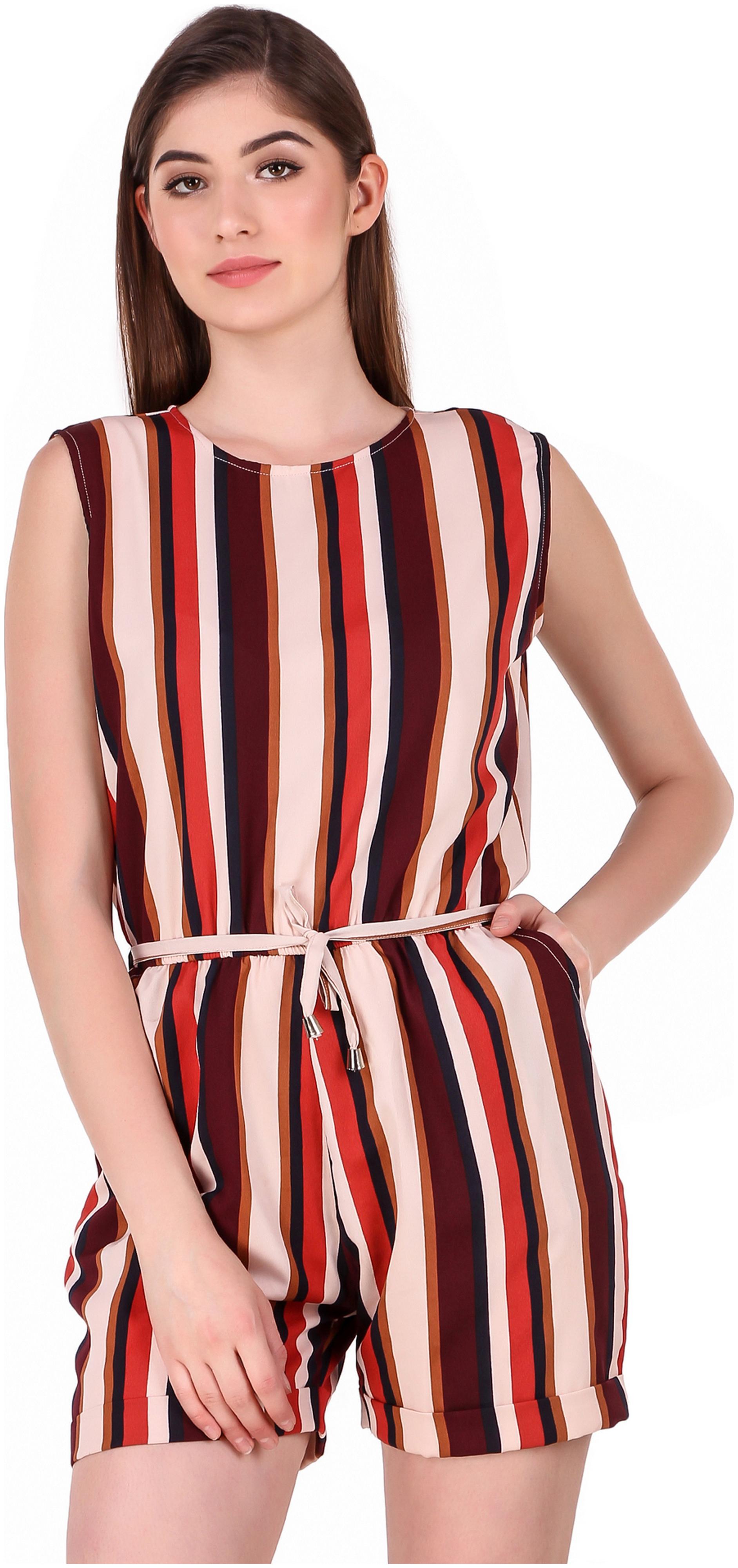 

Fasnoya Striped Romper - Multi