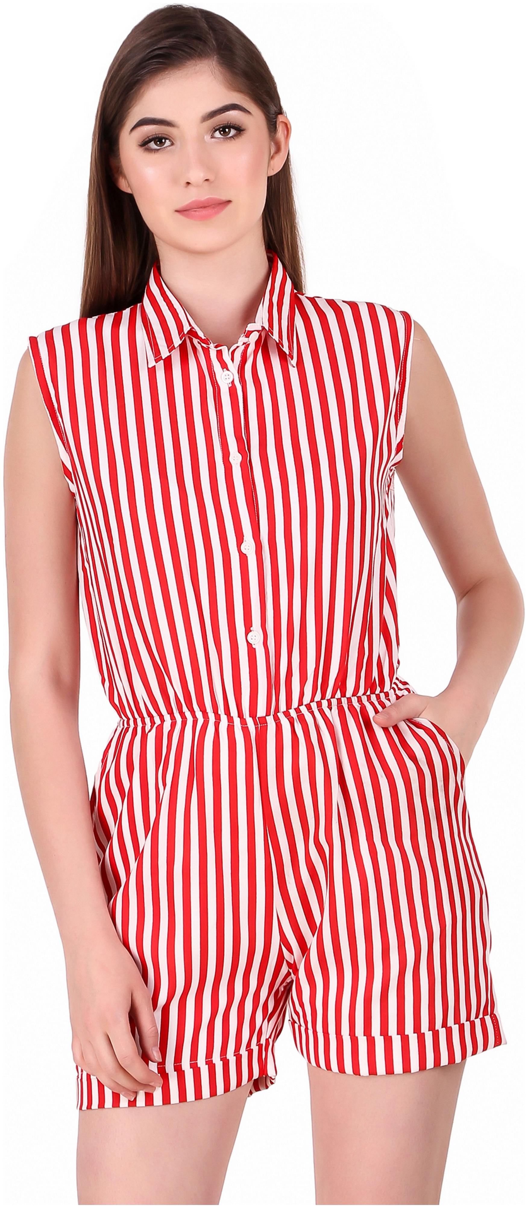 

Fasnoya Striped Romper - Multi
