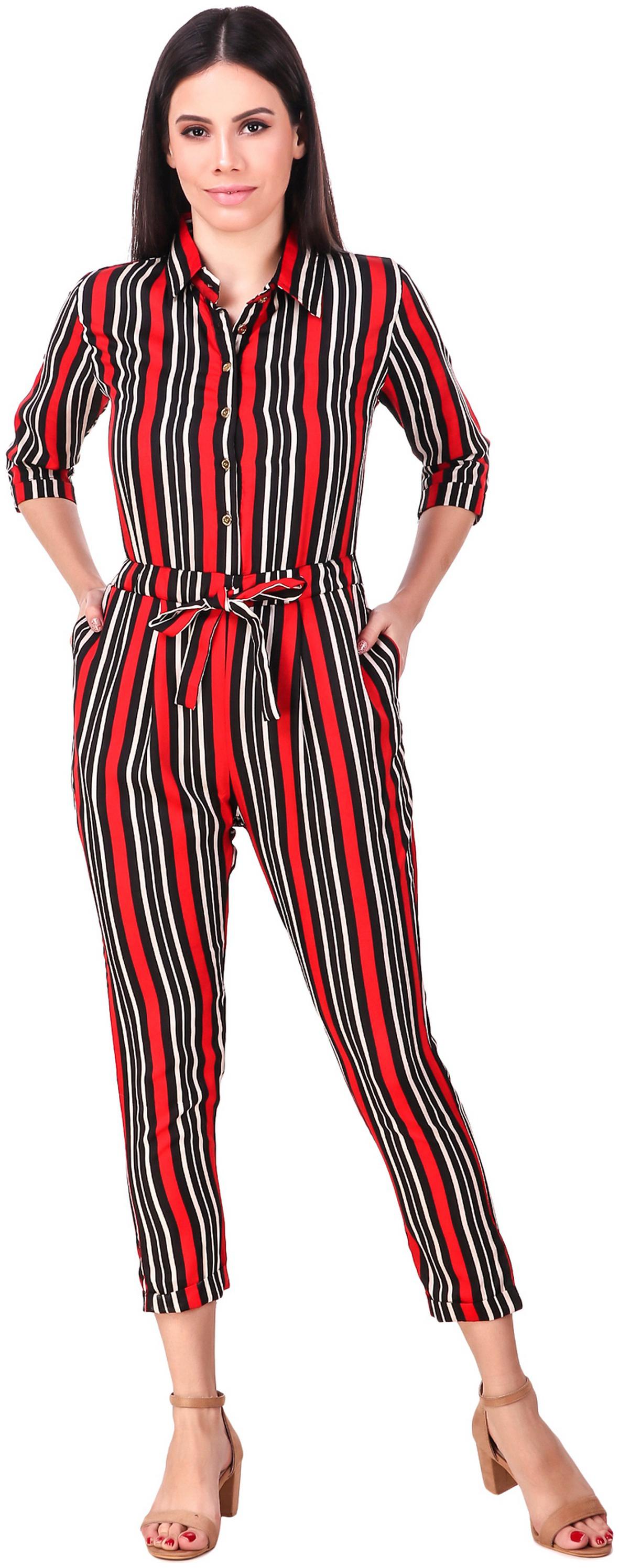 

Fasnoya Striped Jumpsuit - Multi