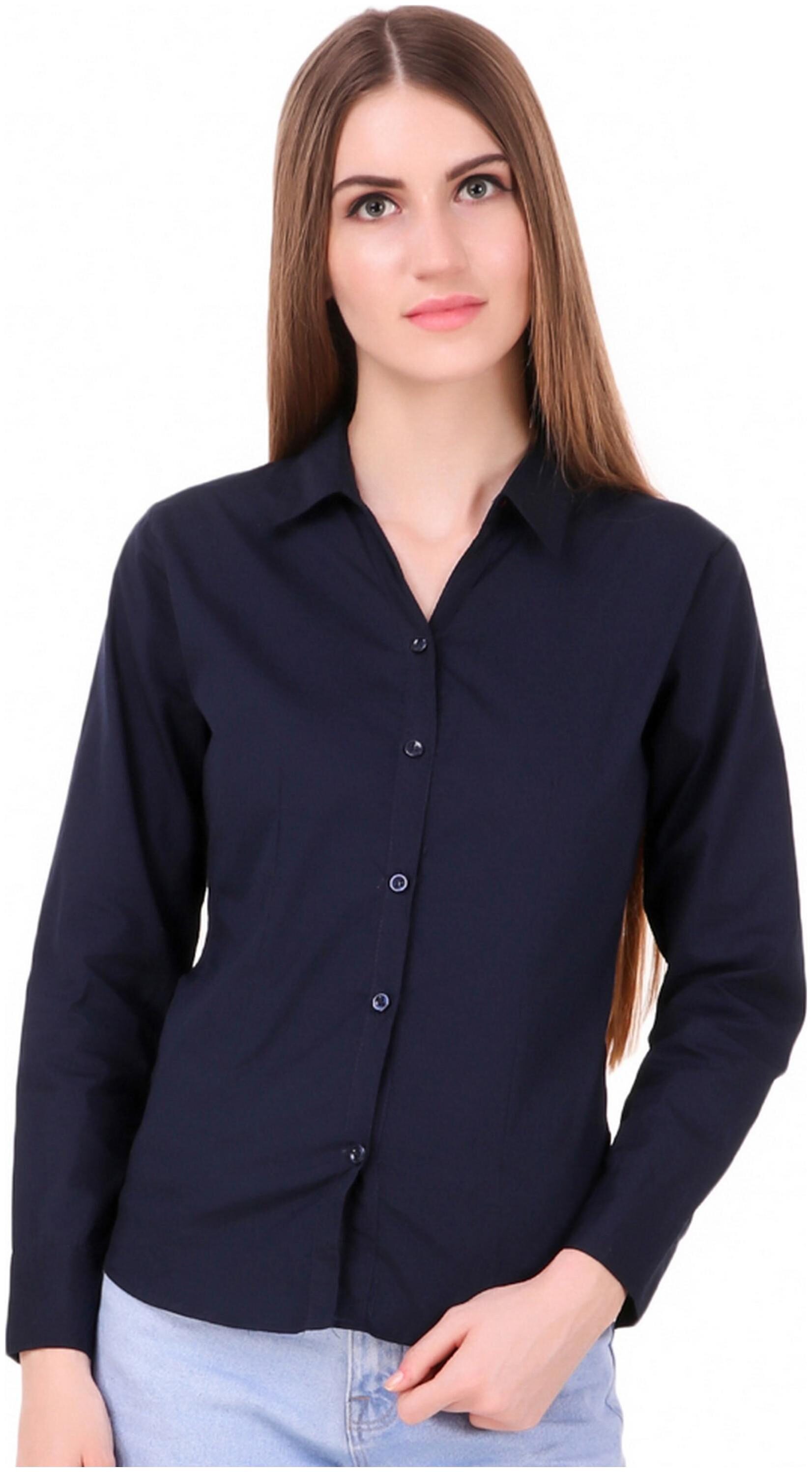 

Fasnoya Women Blue Solid Slim Fit Shirt