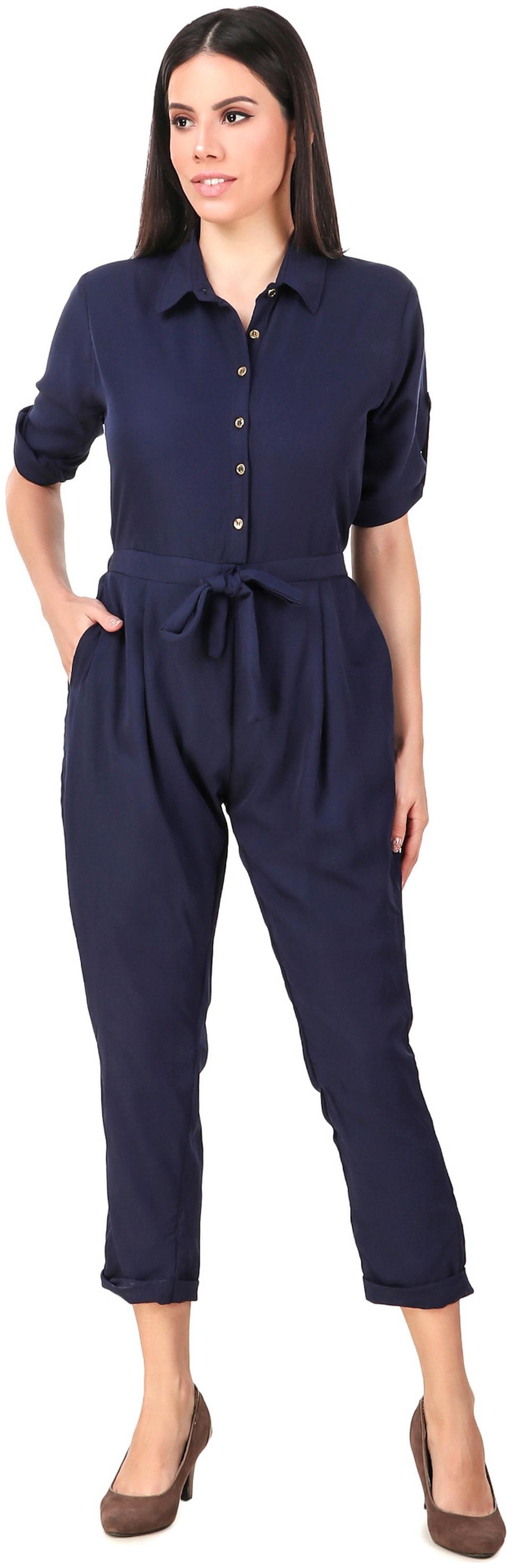 

Fasnoya Solid Jumpsuit - Blue