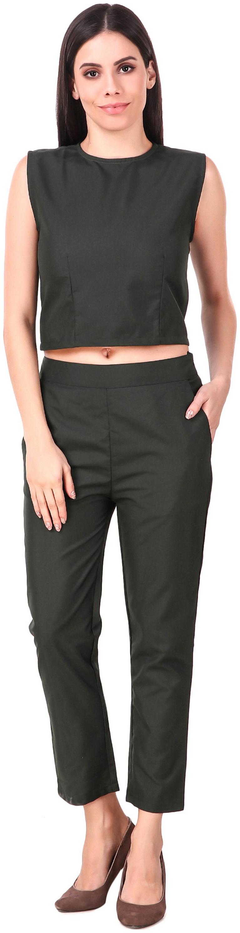 

Fasnoya Solid Jumpsuit - Green
